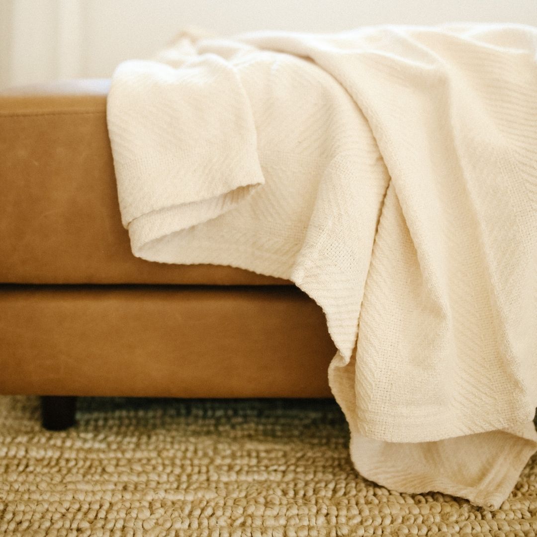 Organic cotton blankets throws soft cozy savvy rest